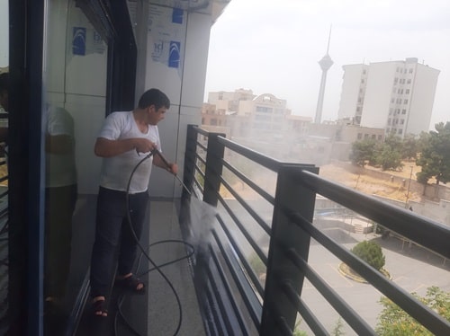 نما و نماشویی با واترجت و سندپلاست . راپلکاری کفسابی